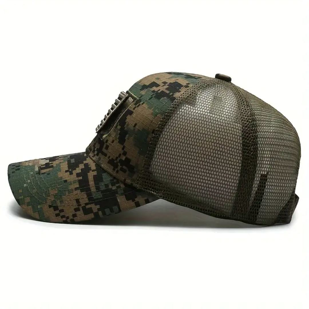 American Flag Camo Adjustable Hat