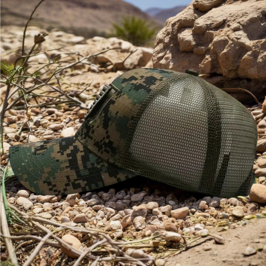 American Flag Camo Adjustable Hat