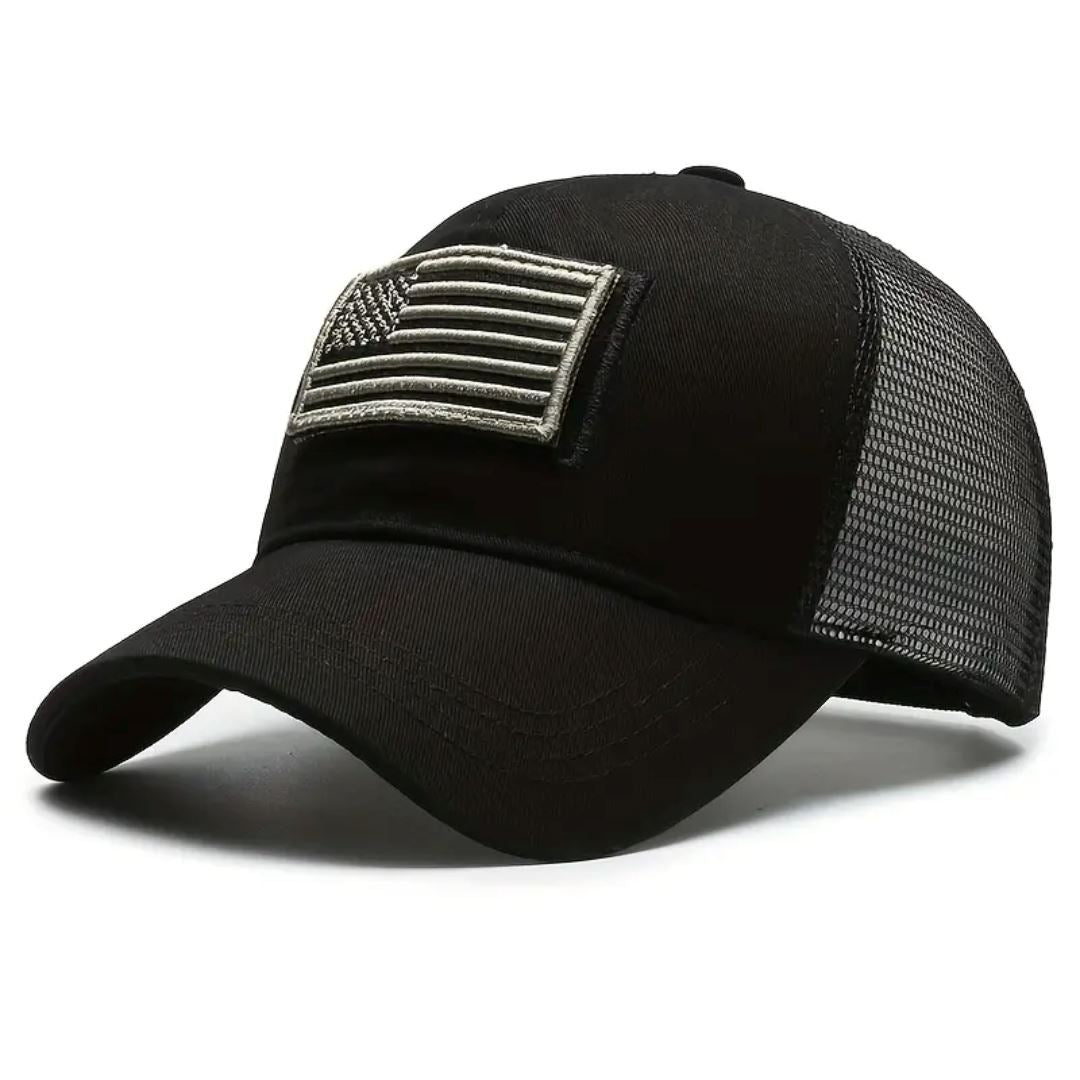 American Flag Camo Adjustable Hat