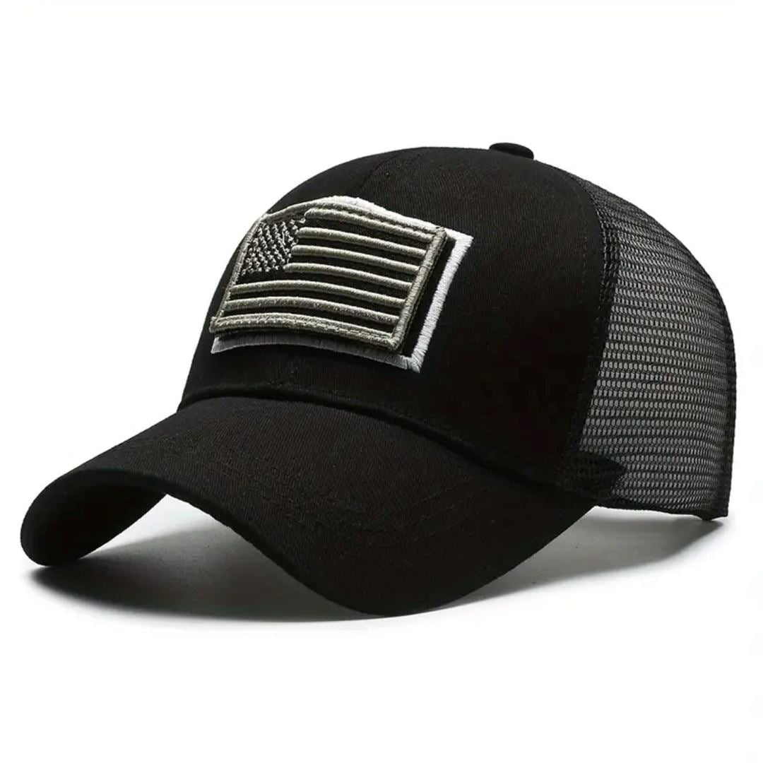 American Flag Camo Adjustable Hat