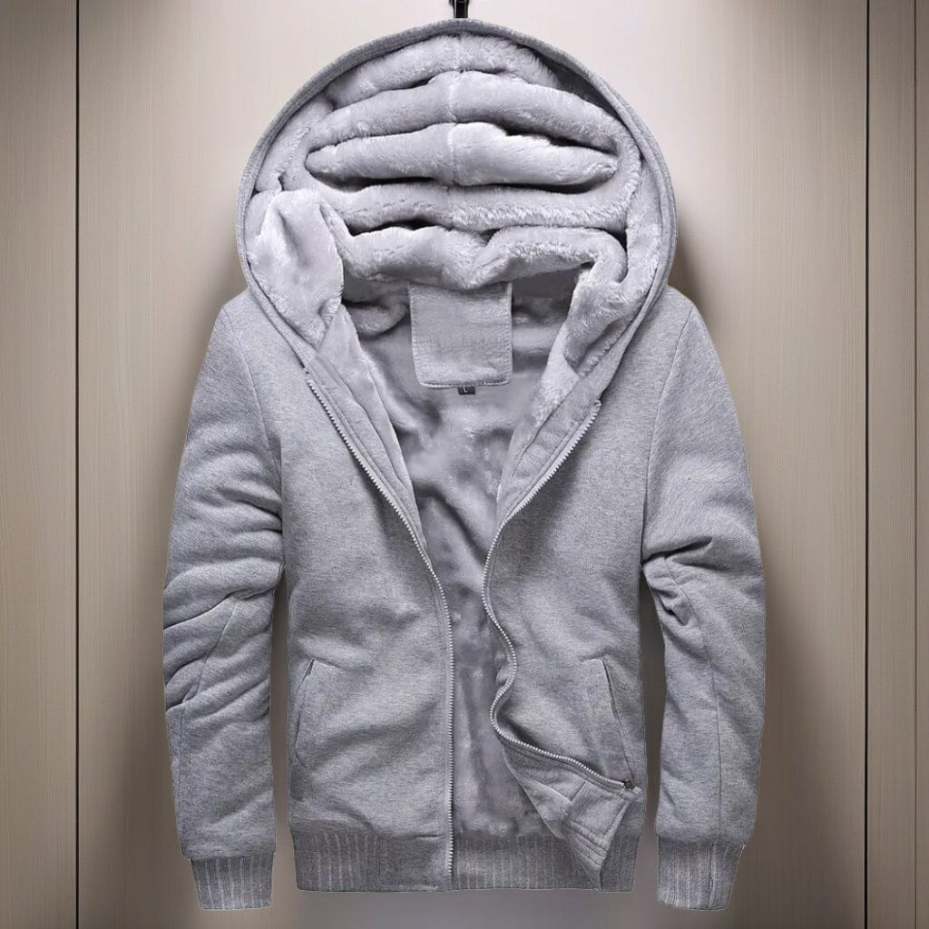 Men's Warm Fleece Hooded Jacket Coat